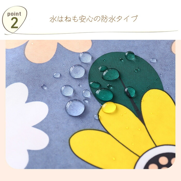 エプロン 防水 レディース 北欧風 花柄 フラ...の詳細画像4