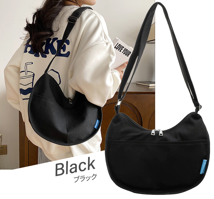 ショルダーバッグ レディース ハーフムーンバッグ 斜めがけバッグ