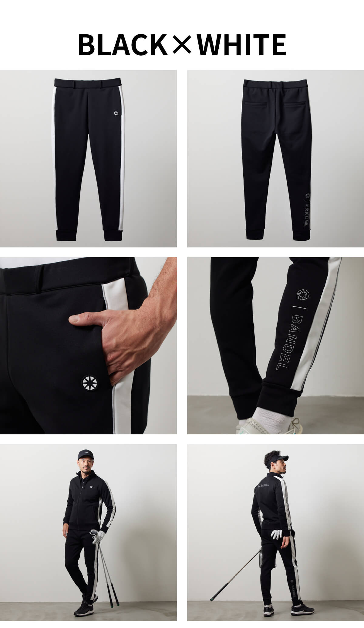 BANDEL バンデル ゴルフパンツ SIDE LINE LONG PANTS メンズ