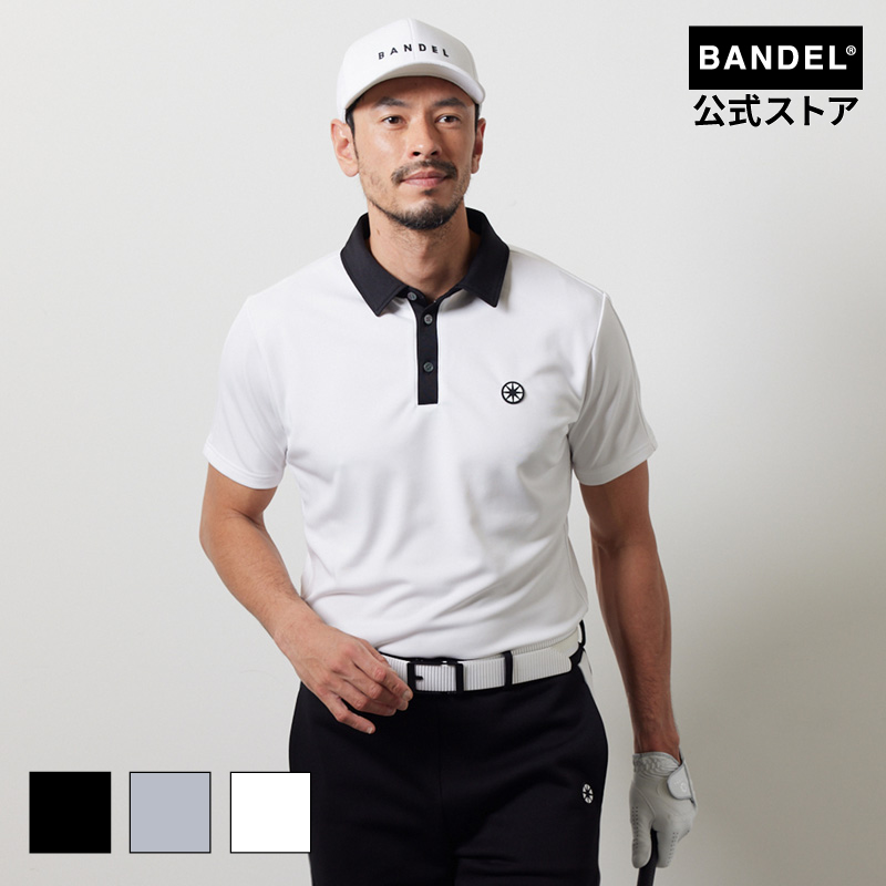 BANDEL Golf バンデル　グレンチェック　バイカラー　ポロシャツ　【L】 BANDEL バンデル ゴルフウェア GLEN CHECK BICOLOR S/S POLO