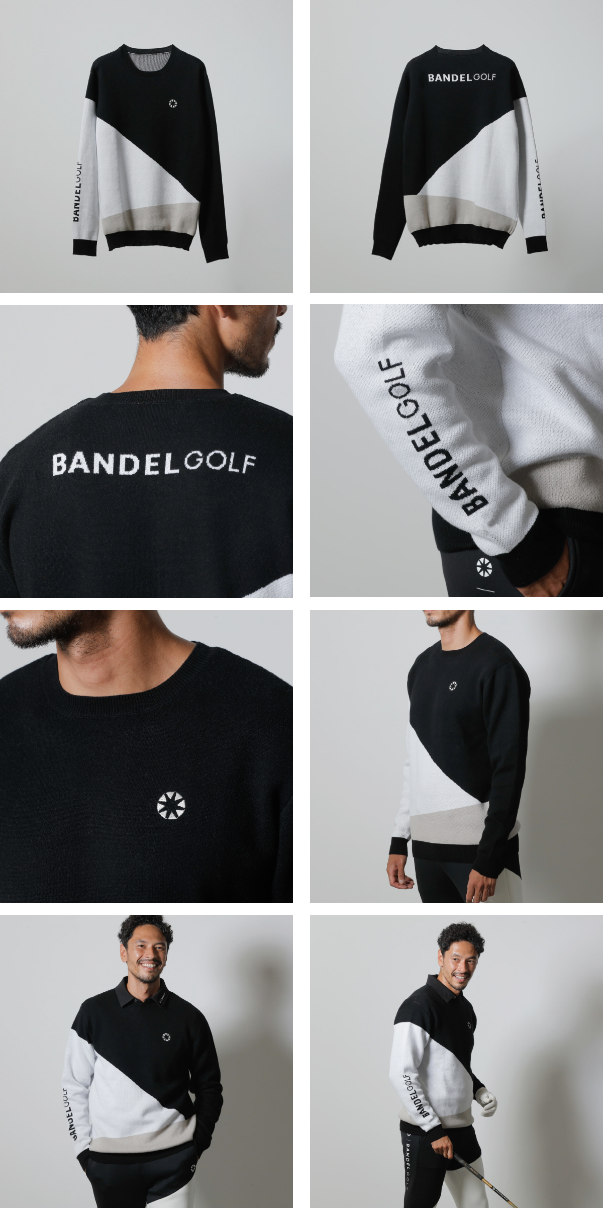 バンデル BANDEL ゴルフ ニット メンズ SWITCH CREW NECK KNIT MENS 