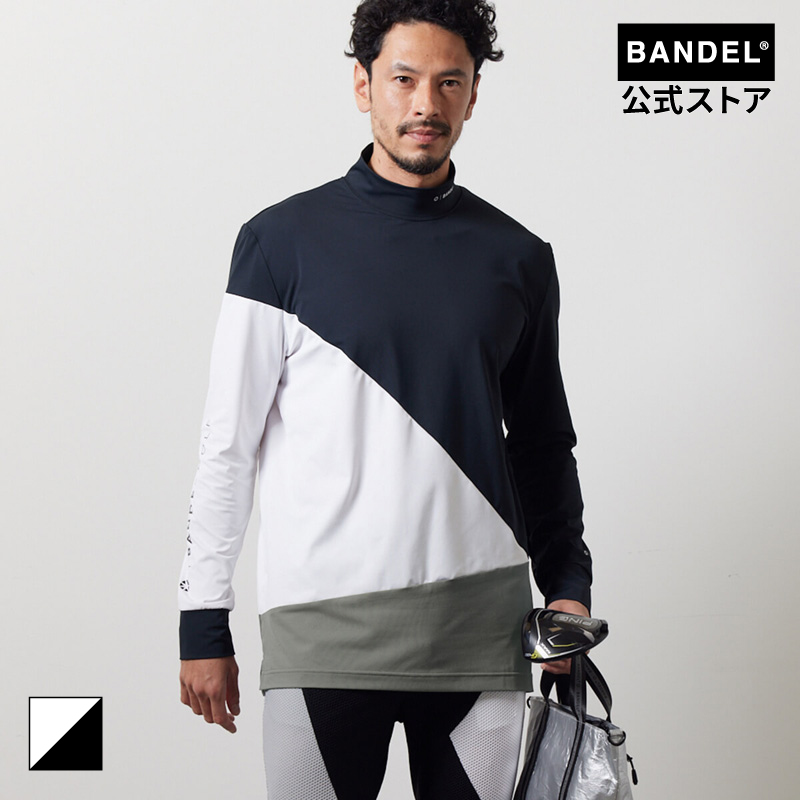 バンデル BANDEL ゴルフ モックシャツ メンズ SWITCH L/S MOCK T SHIRTS MENS ゴルフウェア 長袖｜bandel-official