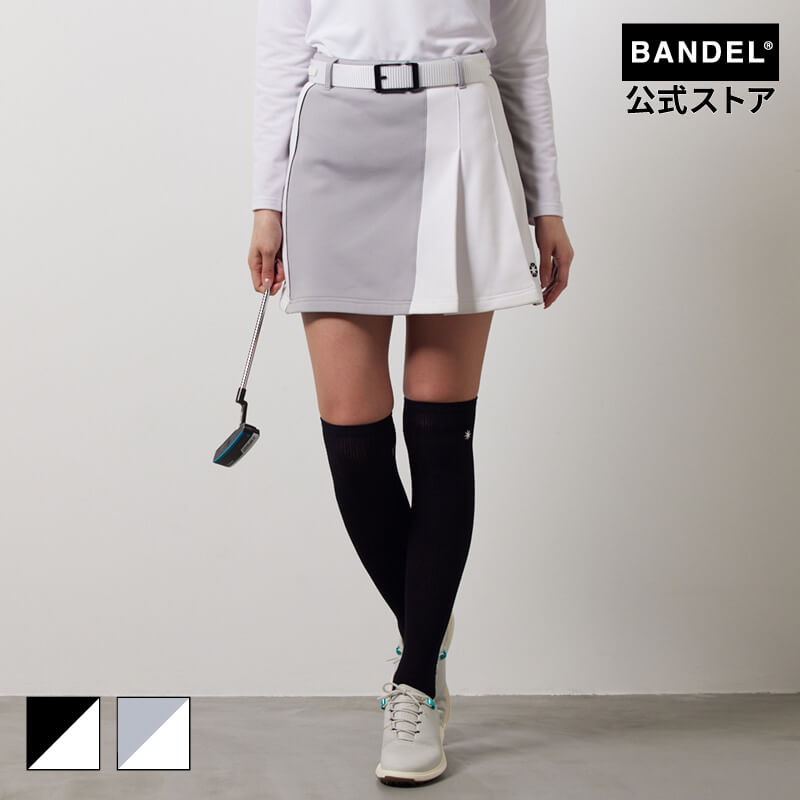 バンデル BANDEL ゴルフウェア レディース スカート WOMENS BICOLOR PLEATS SKIRT 女性 スポーツウェア｜bandel-official