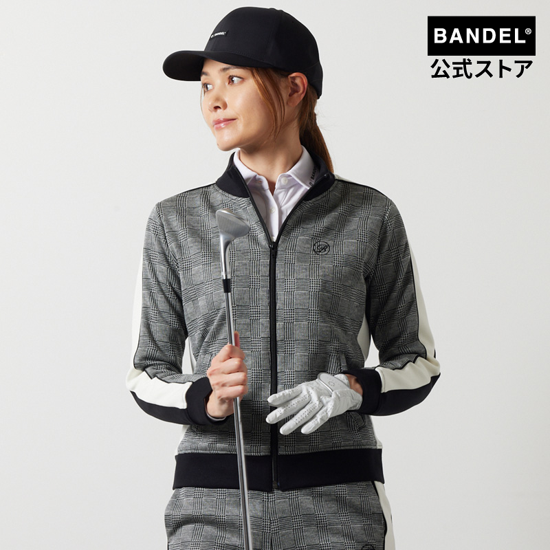 バンデル BANDEL ゴルフ レディース ブルゾン WOMENS GLEN CHECK BICOLOR BLOUSON 女性 スポーツウェア アウター｜bandel-official