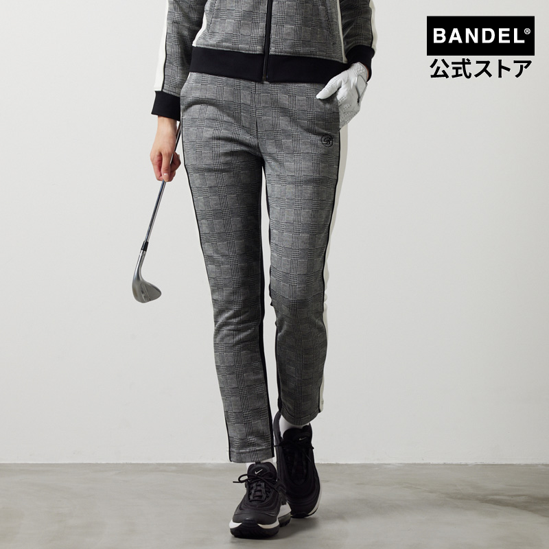 バンデル BANDEL ゴルフウェア レディース ロングパンツ WOMENS GLEN CHECK BICOLOR PANTS 女性 ゴルフ ファッション｜bandel-official
