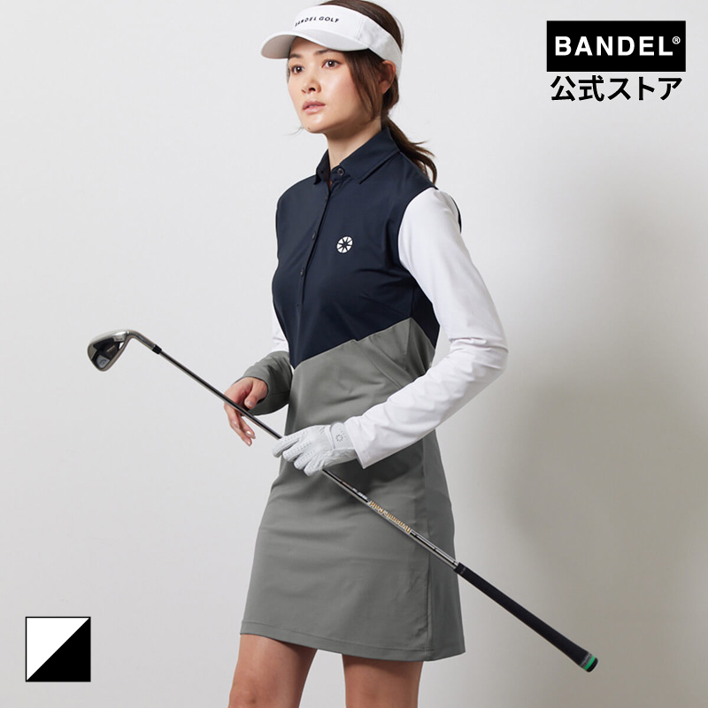 バンデル BANDEL ゴルフ ワンピース レディース SWITCH L/S ONE PIECE ゴルフウェア 長袖｜bandel-official
