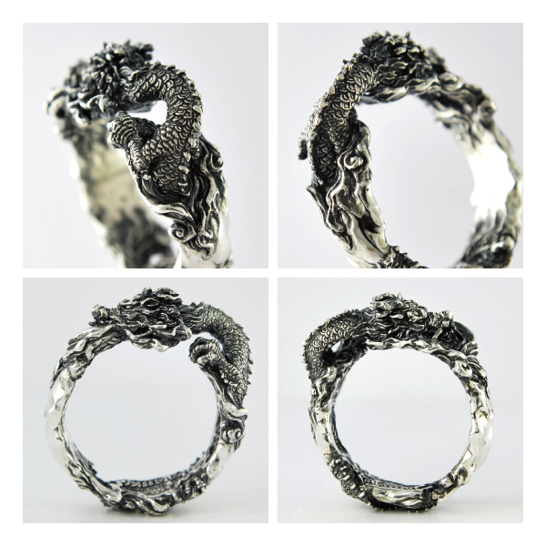 リング 龍 ドラゴン シルバー925 メンズ レディース PASSIONE : Julia