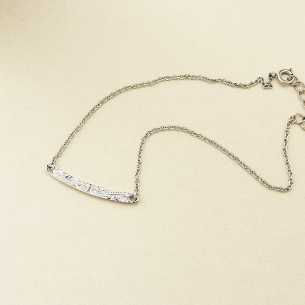 アンクレット シングル ステンレス サージカル...の詳細画像1