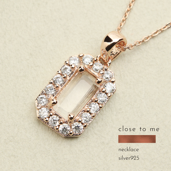 close to me（クロストゥーミー） ネックレス シルバー925 天然石 水晶 
