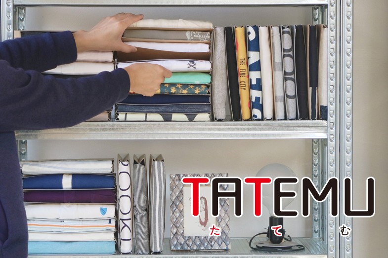 Tシャツ 収納 TATEMU タテム 6枚セット 通常サイズ 畳む ダンボール 段ボール 立てる 本棚 本 tatemu :TTM-6P:バンドー -  通販 - Yahoo!ショッピング