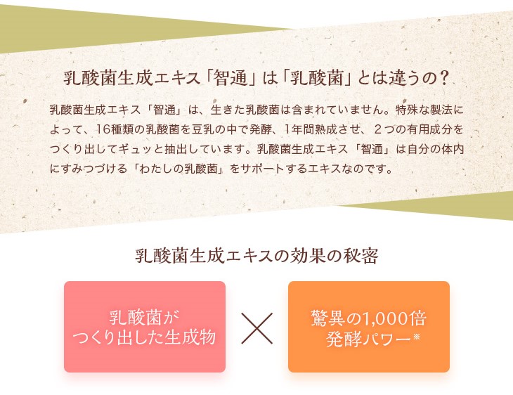 公式 乳酸菌生成エキス 智通 原液タイプ 10ml×6本 約1ヶ月分