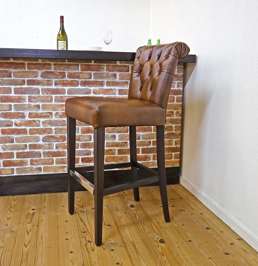 カウンターチェア ROYDZ-ロイズ 597br 座面高76m 座り心地の良い