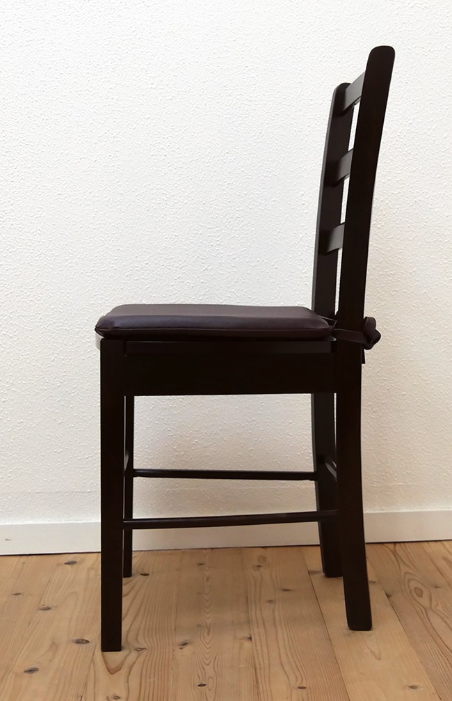 業務用 座面高45cm 木製 ダイニングチェア カプチーノ こげ茶色 シート