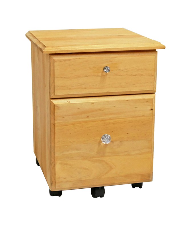 カントリー調のキャスター付きデスク袖。FAX台としても人気♪