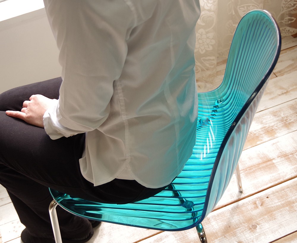 デザイナーズ ダイニングチェア Ocean クリアブルー スタッキング チェア イタリア製 座面高47cm : chair-ocean-bl :  BANJO - 通販 - Yahoo!ショッピング