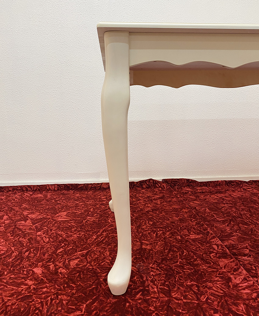 クラシック調 猫脚 クイーンアン フレンチダイニングセット 幅128cm