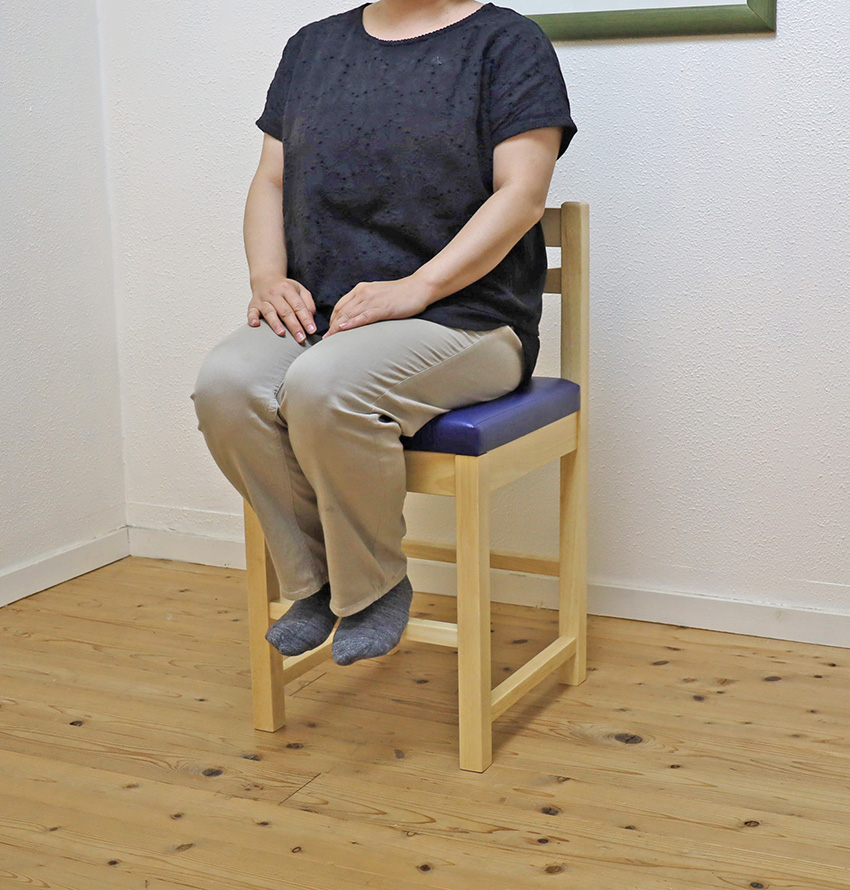 木製 座面高50cm カウンターチェア 彩花 ナチュラル色 コンパクト 椅子