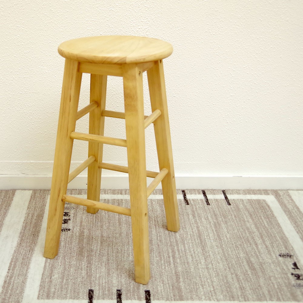 座面60cm 無垢木製 スツール カントリーパインスツール Ｍサイズ カントリーカウンターチェア 重さ約2.5kg カウンター高さ85〜90cmに 合う椅子 :pine-stool-m:BANJO - 通販 - Yahoo!ショッピング