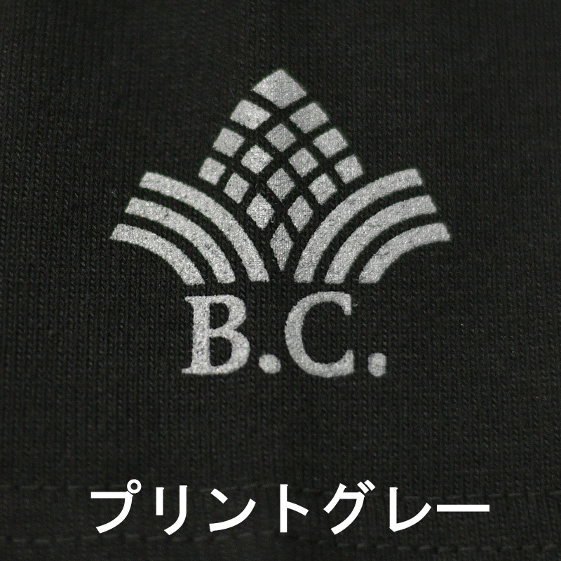 Tシャツ BCロゴプリント 黒くて厚い生地 ブラック 無地 バンクスコレクション 半袖