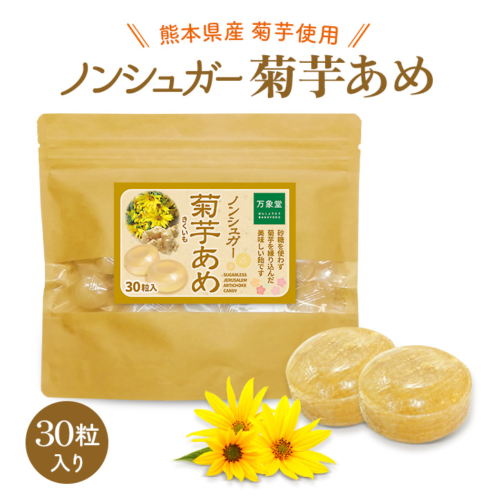 シュガーレス 菊芋 飴 30粒 きくいも キャンディー お菓子 ノン