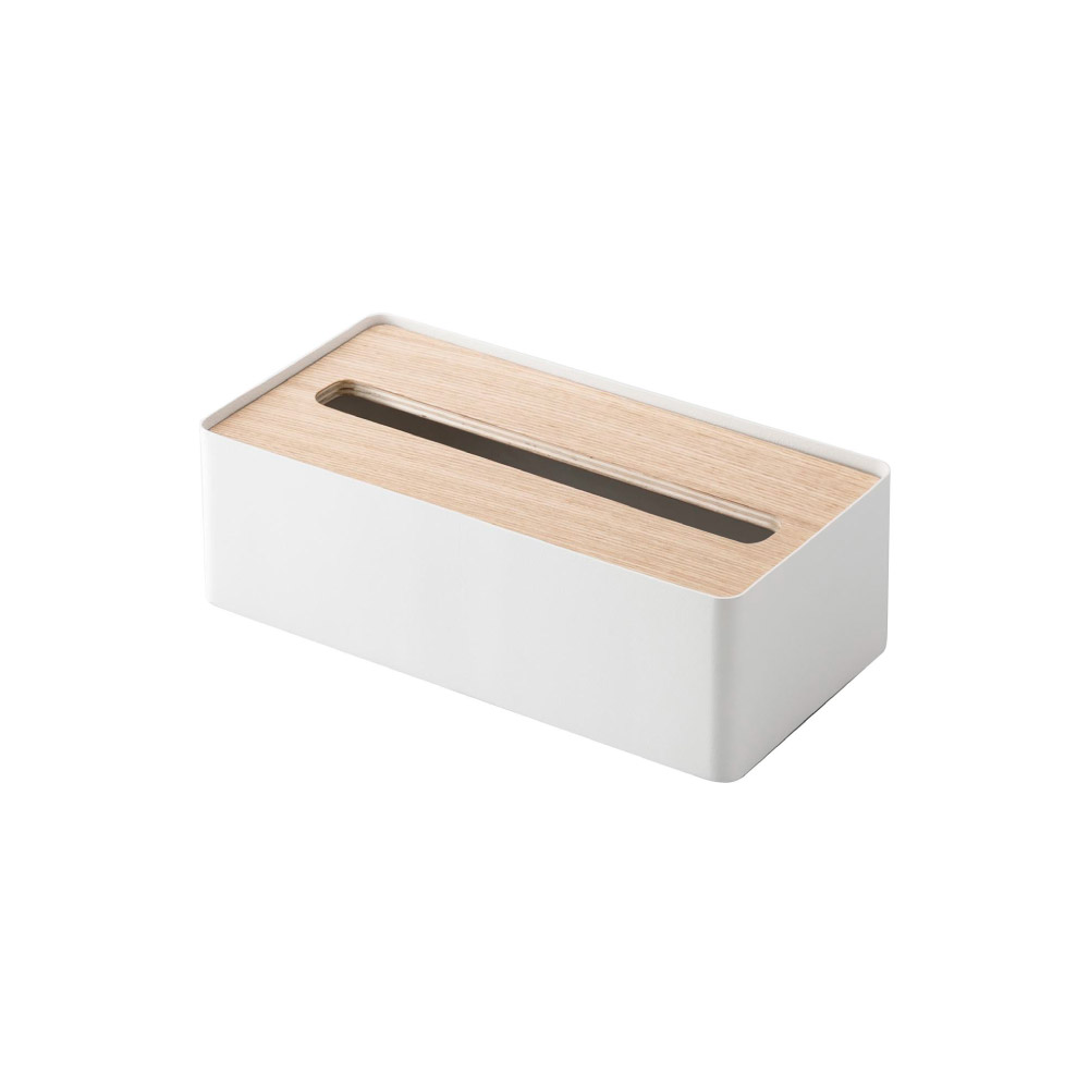 リン 蓋付きティッシュケース Ｌ 山崎実業 BOX ケース 箱 カバー ペーパー インテリア リビング 木目 RIN サニタリー 衛生 生活 | 山崎実業 | 02