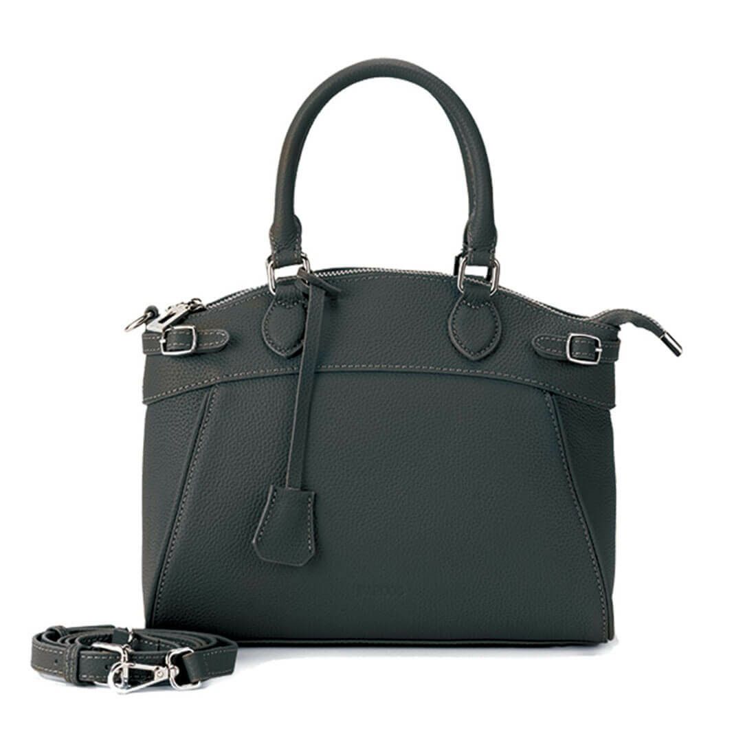 BARCOS（バルコス） チャーム付き2way牛革ハンドバッグ レディース 全3