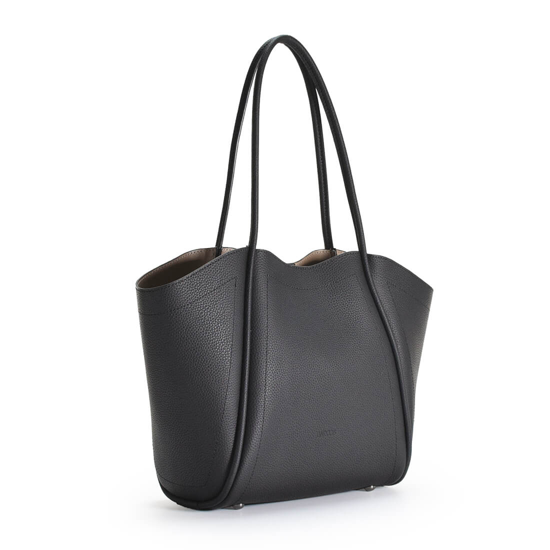 BARCOS（バルコス） ポーチ付きシュリンクレザートートバッグ