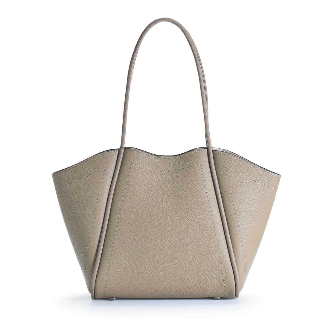 BARCOS（バルコス） ポーチ付きシュリンクレザートートバッグ