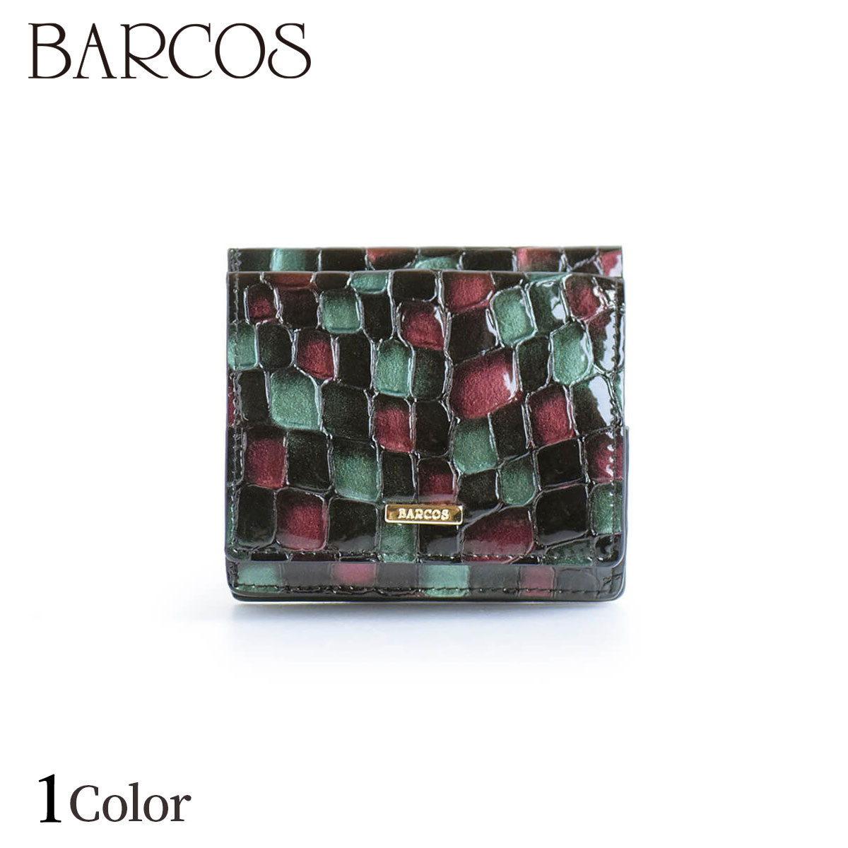 BARCOS 配色ステンドガラスレザー折財布 レディース 全1色 ONESIZE 