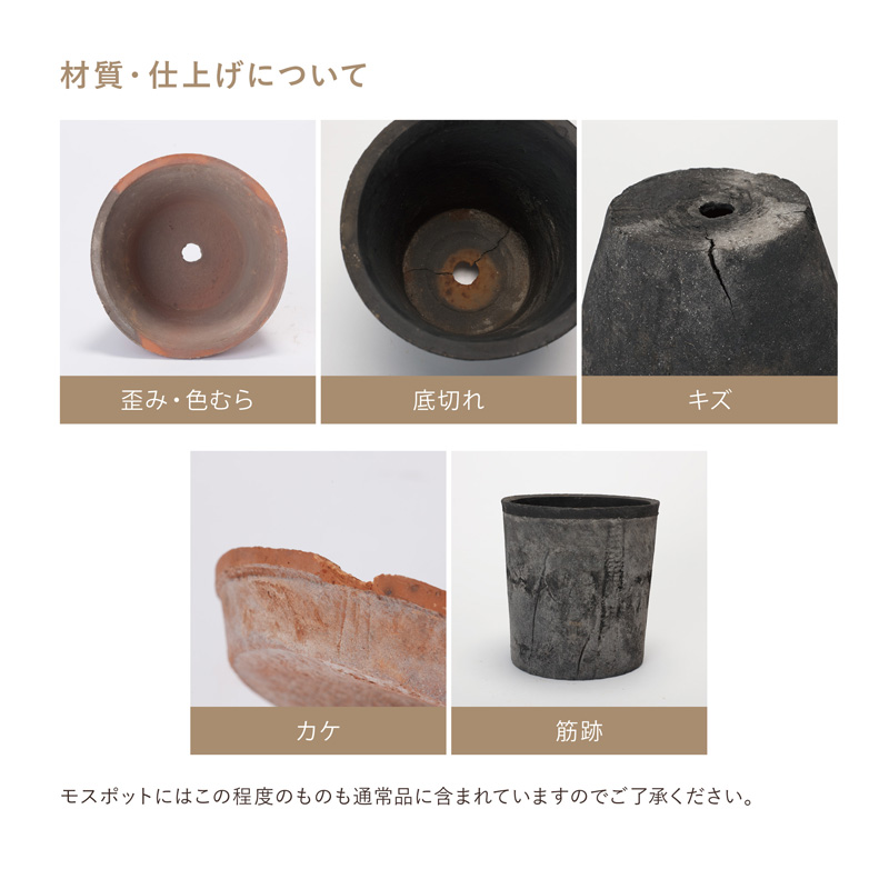 植木鉢 陶器鉢 モスポット 408L 8号 : 植木鉢・テラコッタ専門店バージ