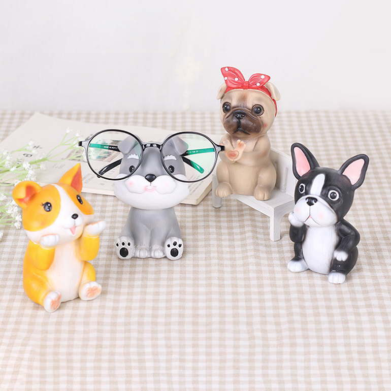 おしゃれ 退職祝い おもしろ かわいい 犬 サングラス メガネ立て