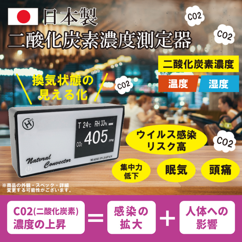 日本製 二酸化炭素 濃度 測定器 CO2 測定 二酸化炭素濃度測定器 計測