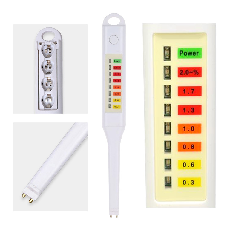 塩分濃度計 電子塩分計 ワンタッチ 簡単計測 7段階LED表示 0.3％〜2.0