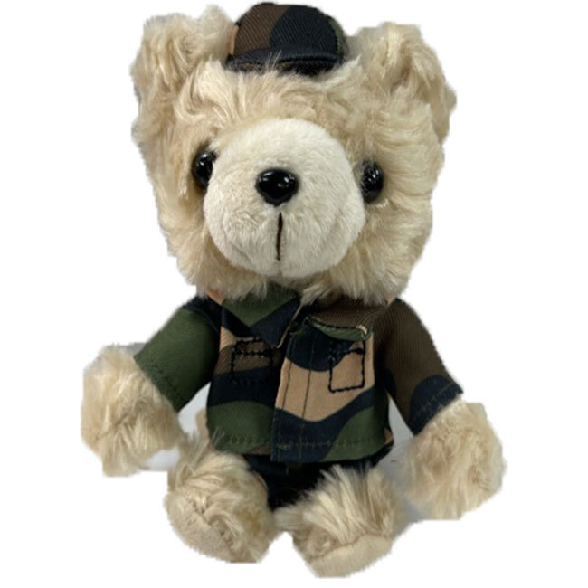 自衛隊ベア ボールチェーン(陸上自衛隊/迷彩/ぬいぐるみ/おみやげ/記念