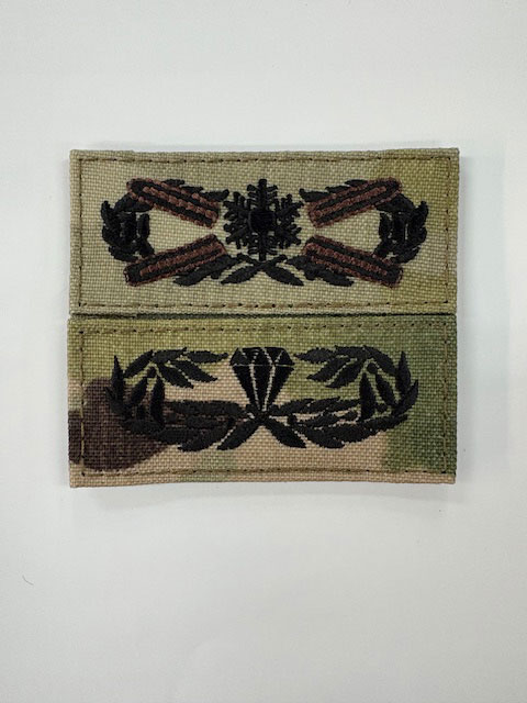 スキー徽章2(陸上自衛隊/迷彩/ワッペン/ オリジナル/おみやげ/記念品