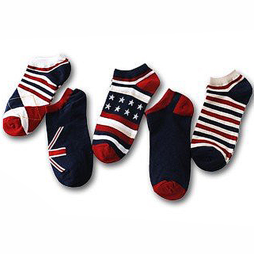 靴下 メンズ くるぶし スニーカーソックス スクール ストリート くつ下 おしゃれ ギフト プレゼント 男性 ボーダー 5枚セット 世界の