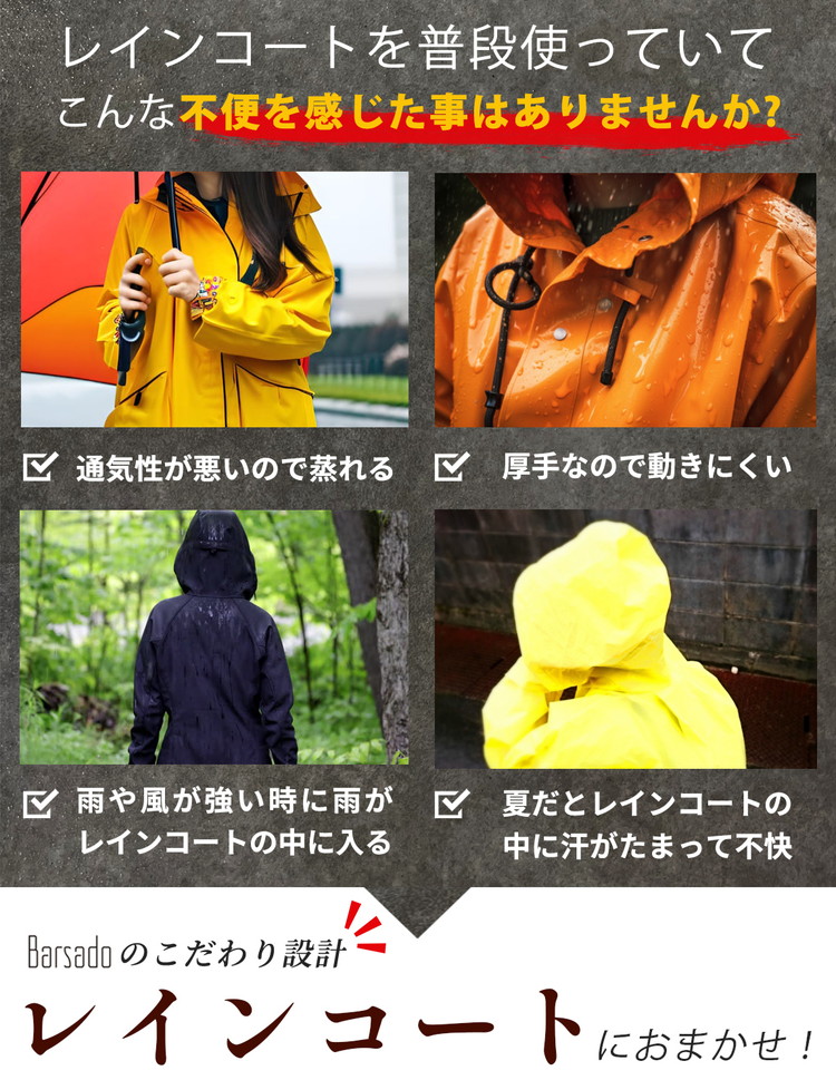 魔法レインコート レディース メンズ ロング 自転車 バイク