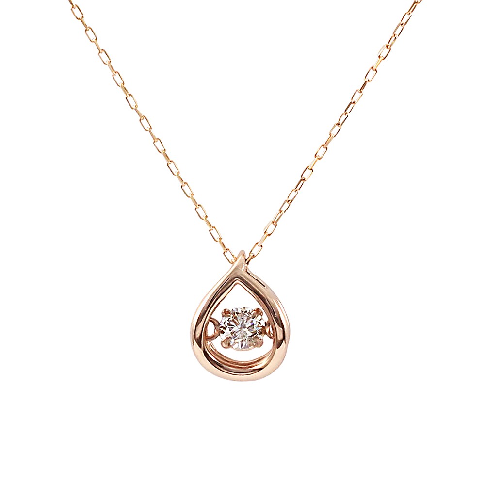 18金ネックレス レディース 18k ダイヤモンド K18 ダンシング