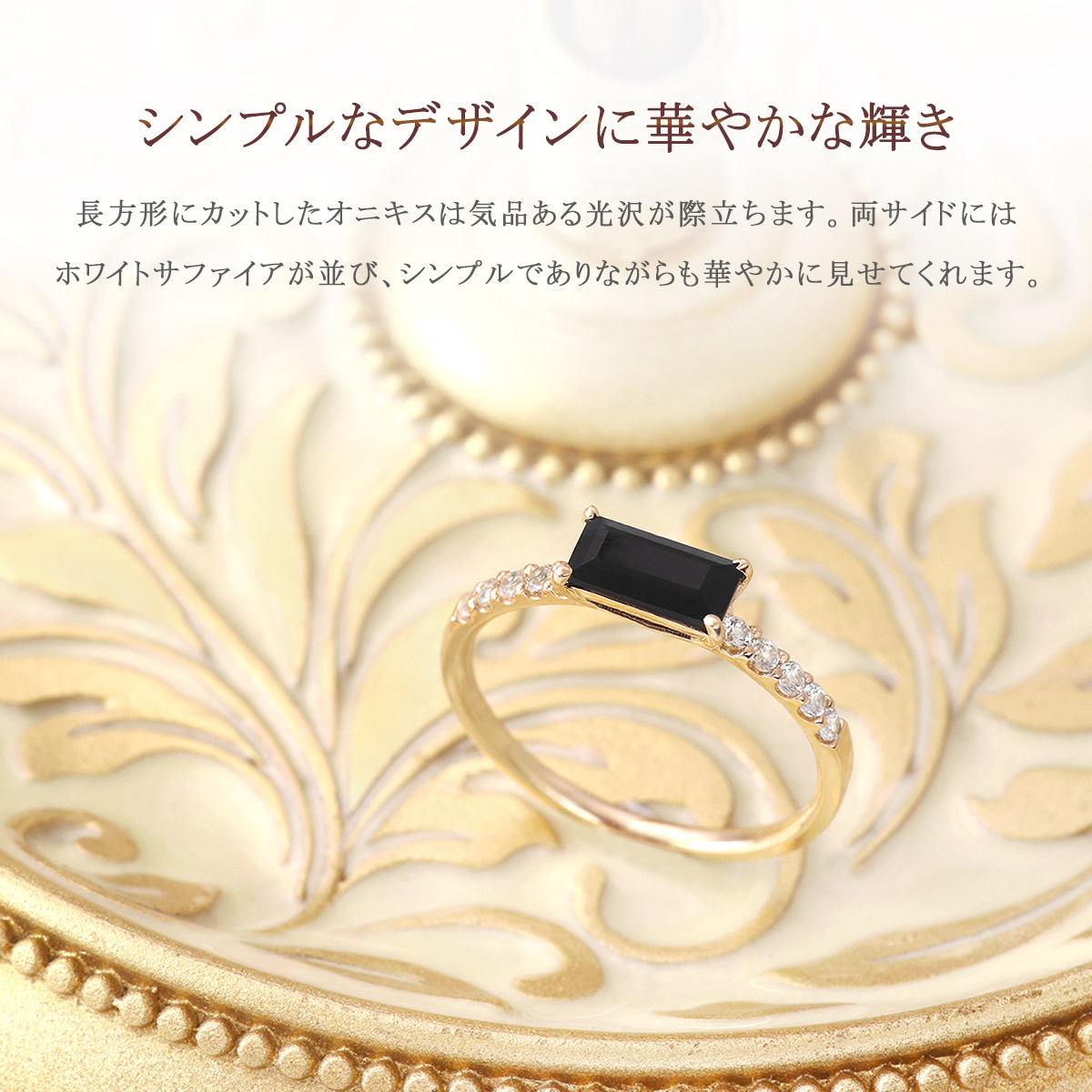 K10 誕生石リング　艶消し　サファイア　13号 fi-1078-3.jpg