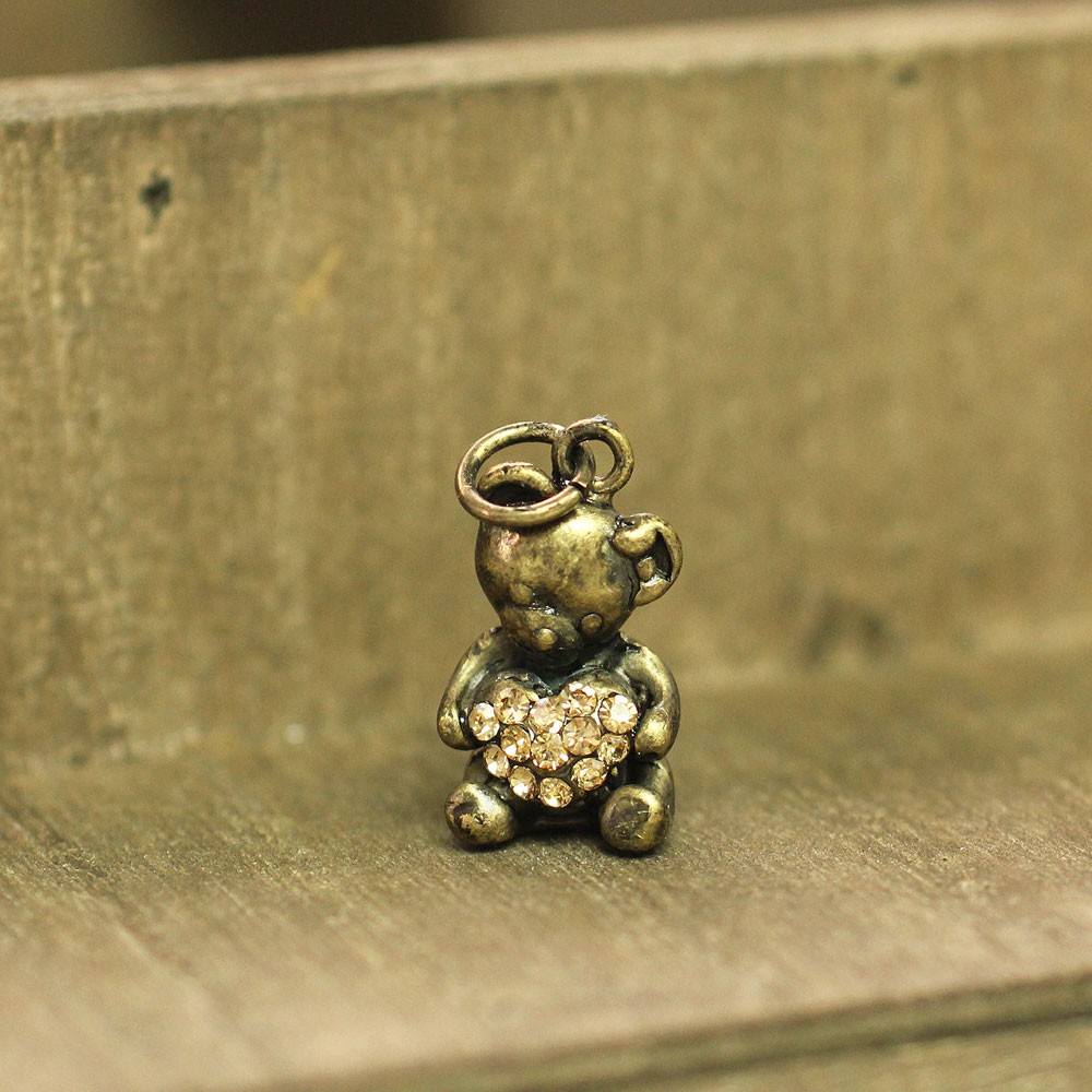 ストラップパーツ 熊 くま ハンドメイド クラフト アクセサリー
