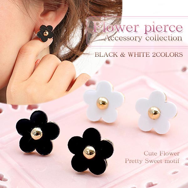 ピアス レディース 大ぶり フラワー 可愛い お花 アクセサリー