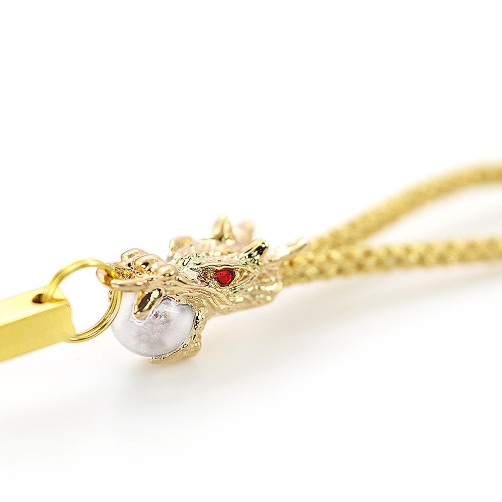 Chinese Zodiac キーリング, ドラゴン, イエロー, ゴールドトーン・プレーティング | Swarovski