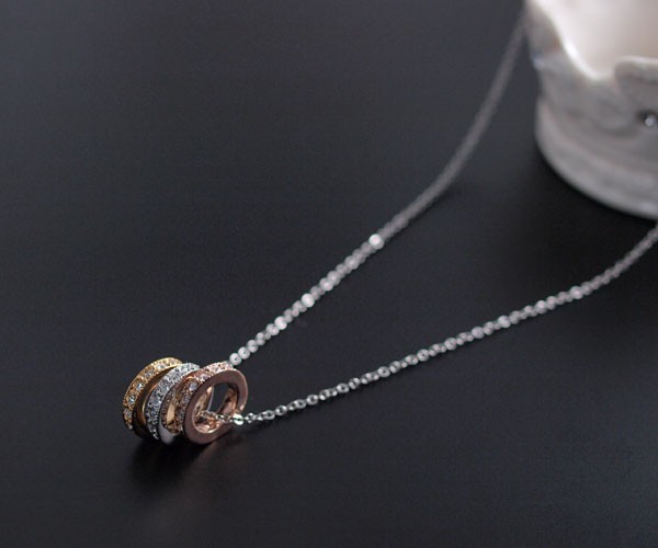 ネックレス レディース リング アクセサリー 輪っか シンプル オシャレ