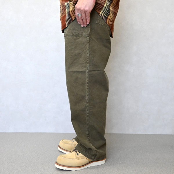 orSlow 日本製 ベイカーパンツ S オリーブ オアスロウ ワークパンツ メンズ Orslow オアスロウ Summer Fatigue Pants 