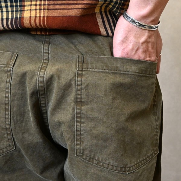 orSlow 日本製 ベイカーパンツ S オリーブ オアスロウ ワークパンツ メンズ Orslow オアスロウ Summer Fatigue Pants 