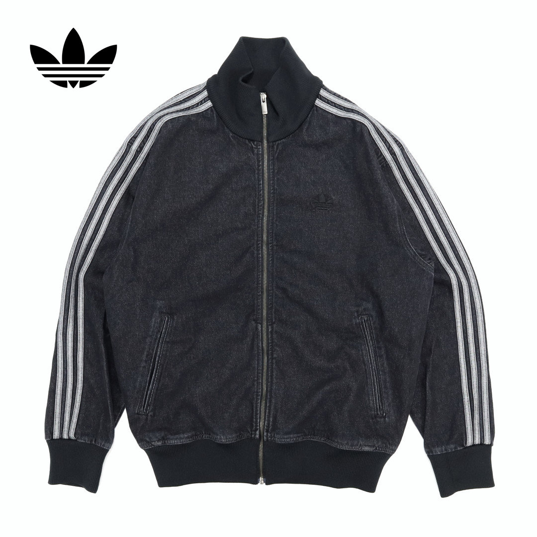 adidasオリジナル デニム生地　S トラックジャケット adidas（アディダス） デニムジャケット gジャン メンズ レディース
