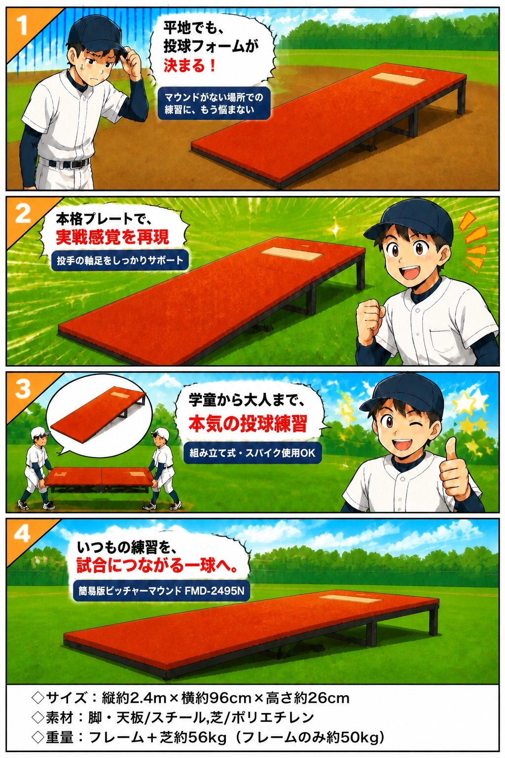 FIELD FORCE（フィールドフォース） 野球 ピッチャーマウンド 簡易版