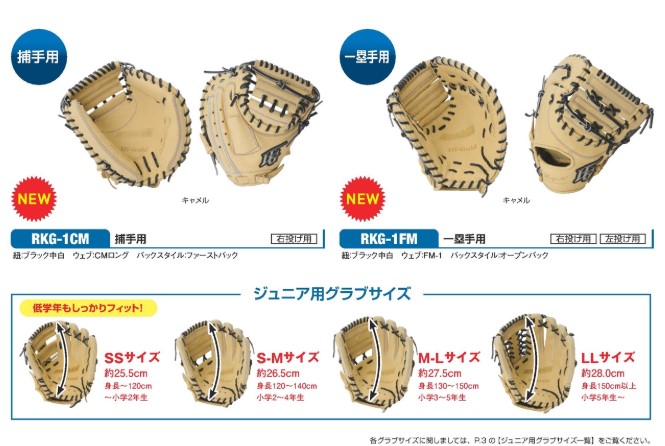 HI-GOLD（ハイゴールド） 【新型】ルーキーズ少年用軟式 サイズLL 3~6