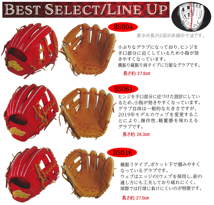 YSR Yell-story エールストーリー 硬式オーダーグラブ BEST SELECT