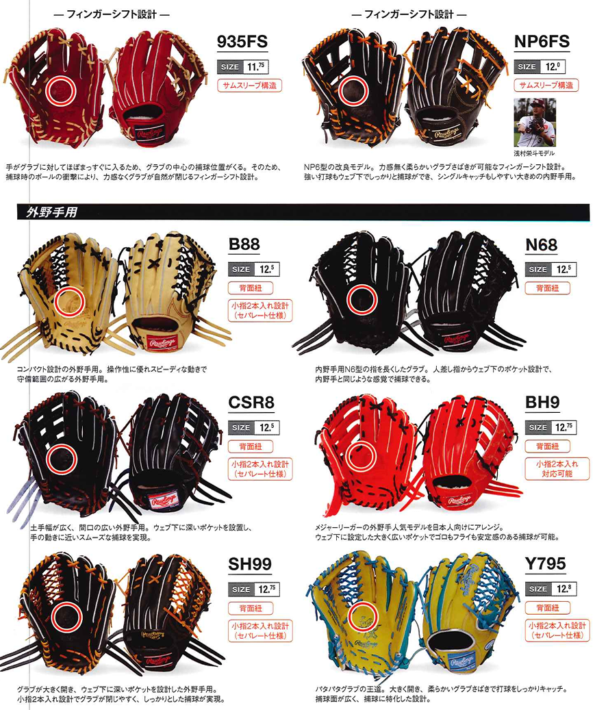 HOH 2026年 ローリングス 革ソフトボール用 オーダー グラブ HOHレザー